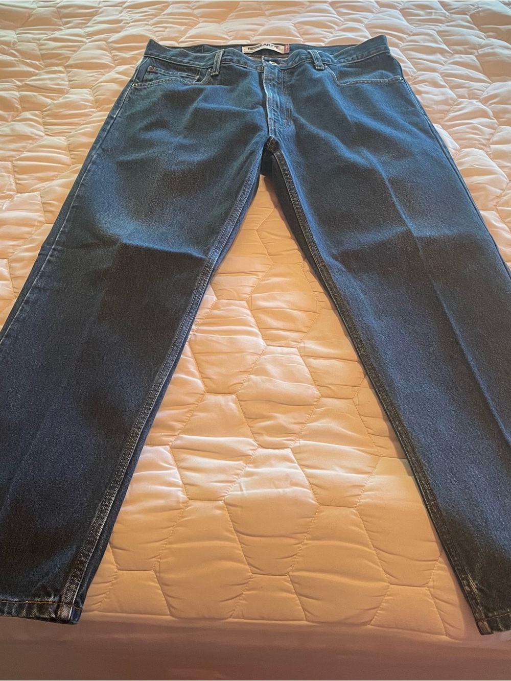 Levi's 505 Men's Straight Jeans in Dark Blue Denim size 36 x 29